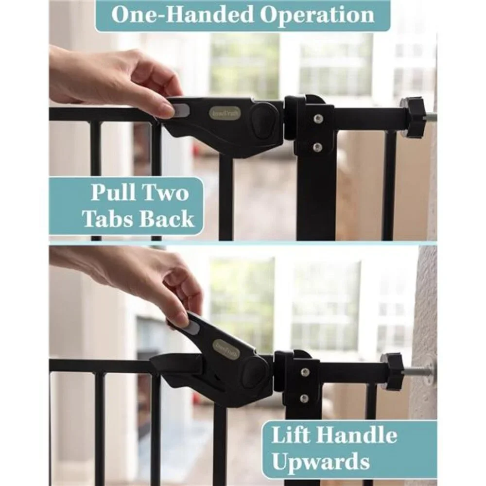 39.6” Dog Gate for Stairs & Doorways,30